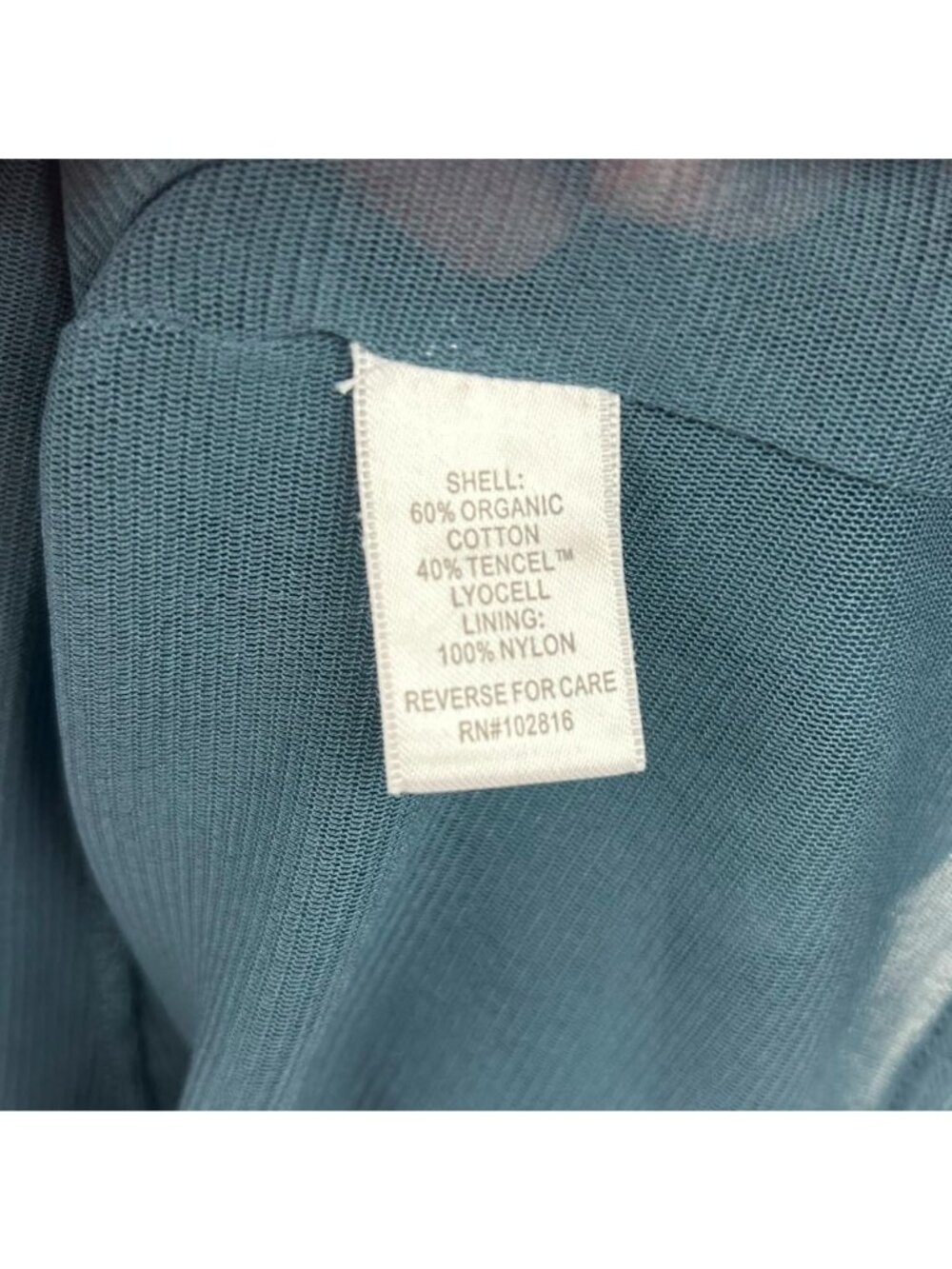 Garnet Hill Blouson Boatneck Knit Dress Women's Medium Teal Blue Organic Cotton - Picture 10 of 16